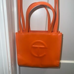 Telfar Mini Bag in Vibrant Orange